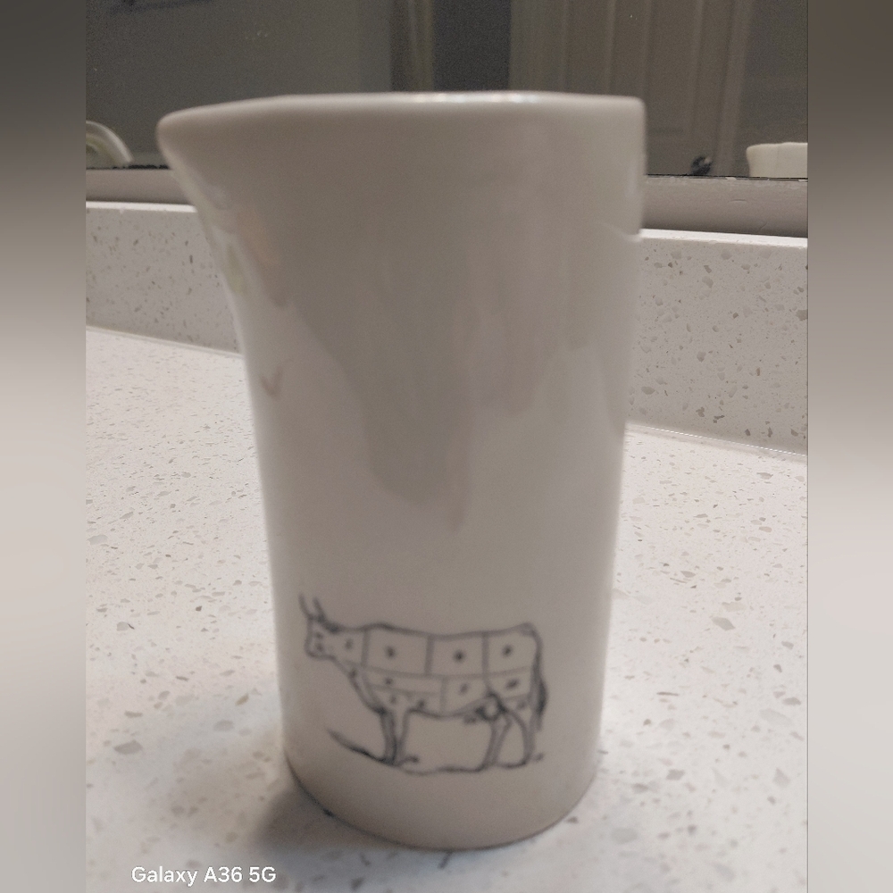 Rae Dunn Cream Pitcher with Cow Design